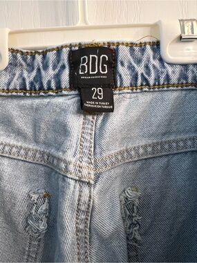 BDG Light Wash Distressed Denim Jeans - Pale Blue